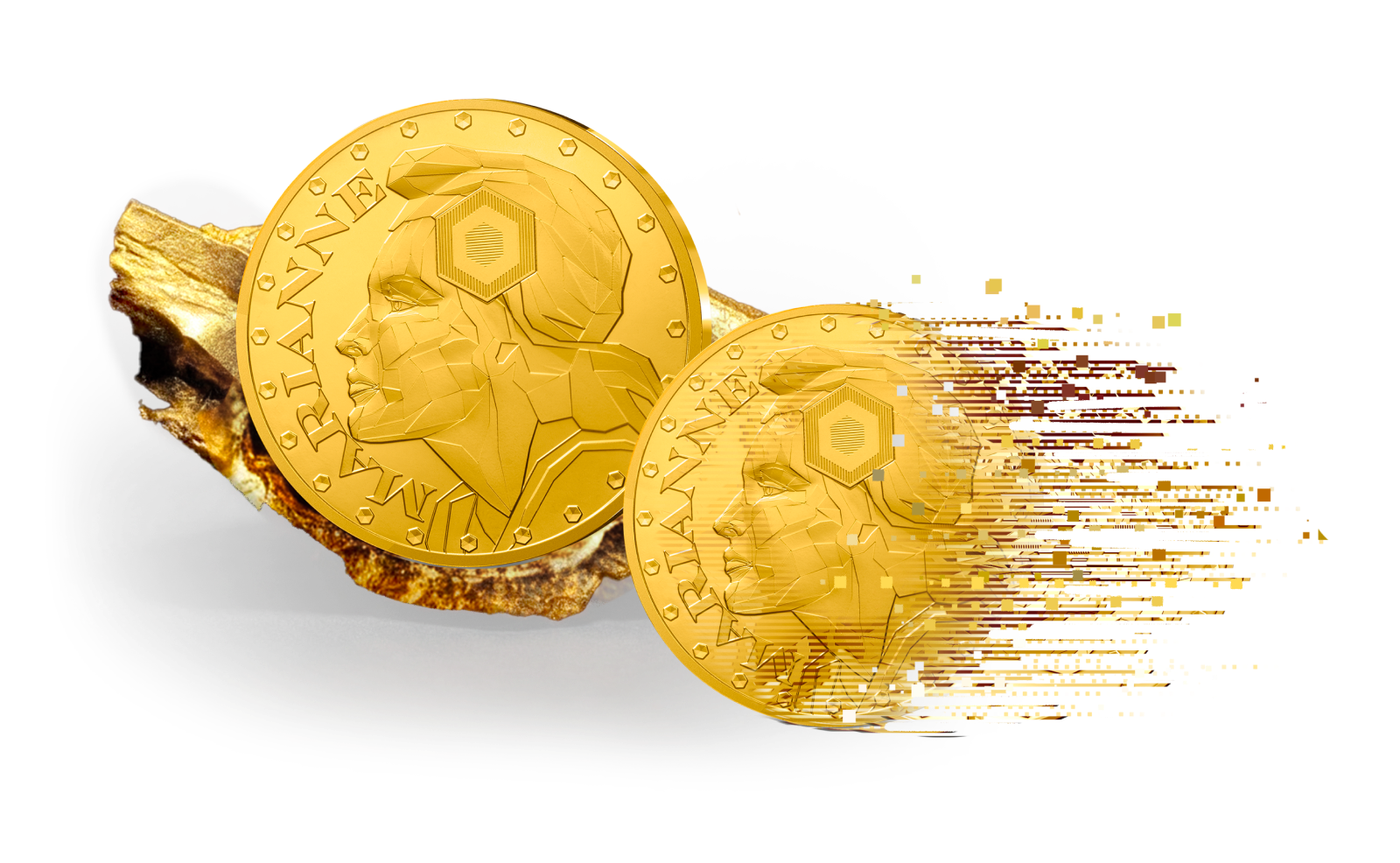 Une pièce d'or Marianne Or